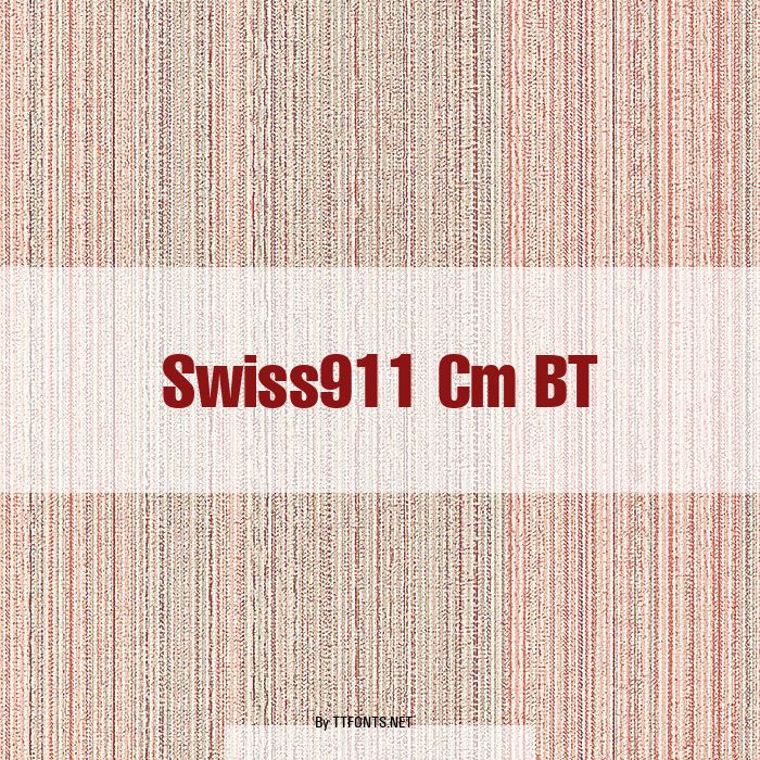 Swiss911 Cm BT example